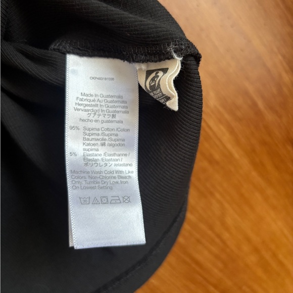 Madewell Supima® Rib Crop Tank | Ribbed, Cropped Tank Top in Black | Women’s XL - Picture 8 of 16